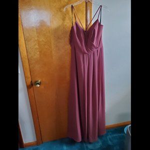 Sorella Vita 9094 Bridemaid/Prom/Homecoming Dress - Color Sangria Size 16